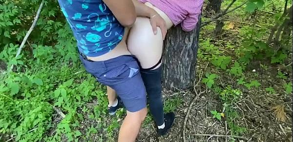  STEP BROTHER FUCKED ME IN THE FOREST